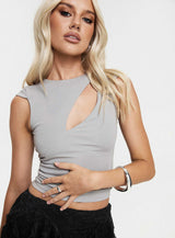Dainty Dreams Top Grey