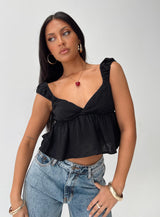 Contardo Short Sleeve Top Black