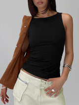 Lose Your Number High Neck Top Black