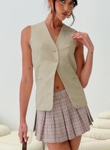 Dovesie Vest Top Beige