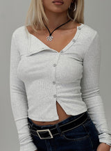 Passoni Long Sleeve Top Grey
