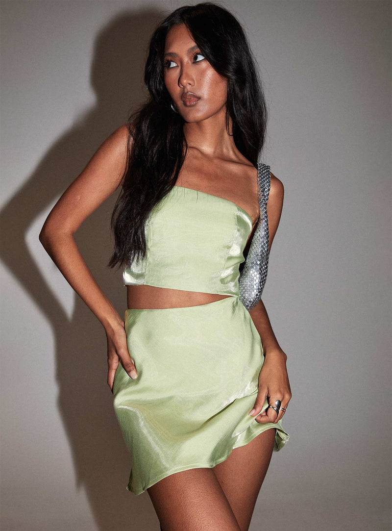 Precise Strapless Set Green