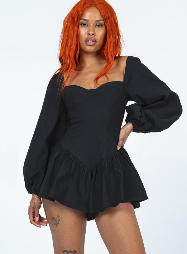 Chari Romper Black