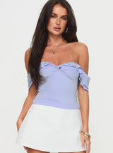 Flutter & Frills Top Lilac