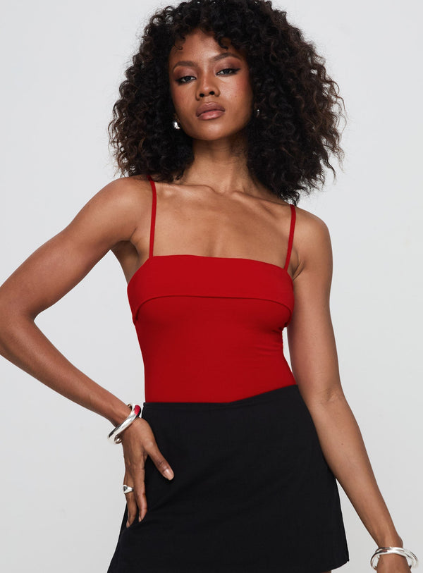 Lilani Bodysuit Red