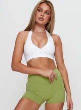 Return Serve Halter Active Top White