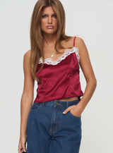 See It Through Top Red