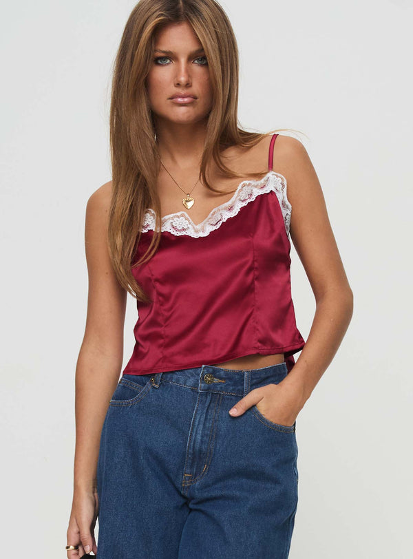 See It Through Top Red