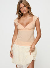 Lunya Cap Sleeve Top Beige
