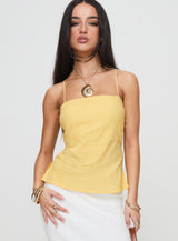 Sleepless Nights Top Yellow