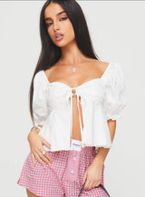 Yuie Blouse Top White