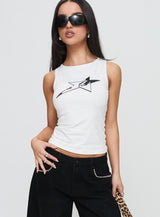 Star Eyes Top White