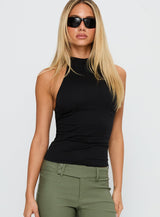 Merril Halter Top Black