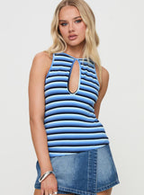 Kingsbridge Top Blue Stripe