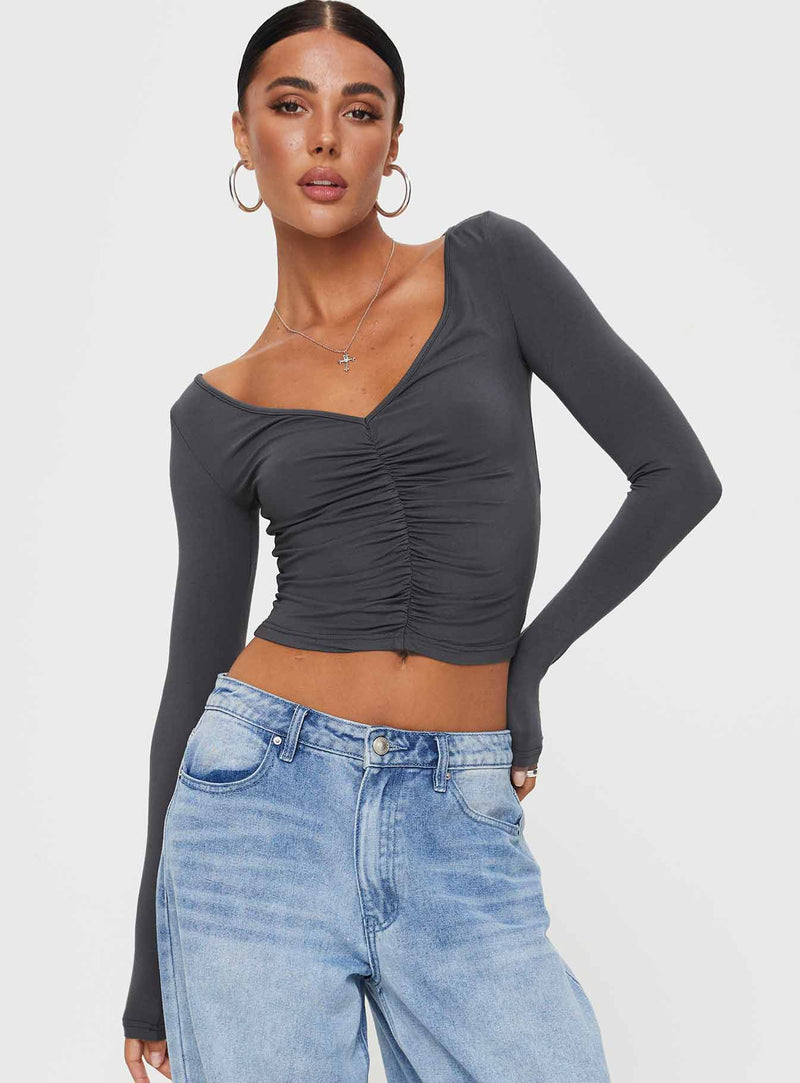 Moylan Long Sleeve Top Grey