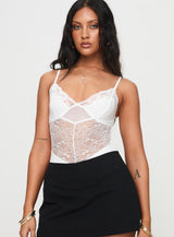 Verbena Bodysuit White