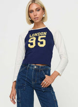 London 95 Long Sleeve Top Navy