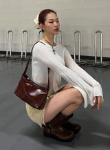 Wexley Long Sleeve Top White