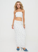 Esteban Set White / Blue Floral