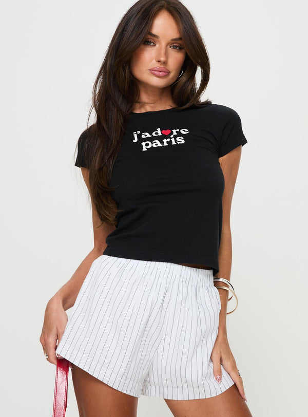 Jadore Tee Black