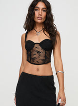 Phases Corset Top Black