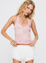 Valorie Halter Top Pink Multi