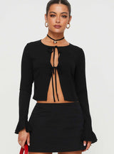 Bowden Long Sleeve Top Black