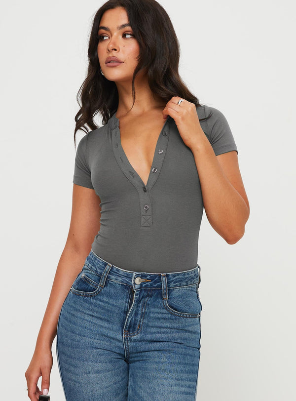 Kandis Bodysuit Marle Grey