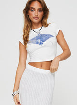 Sting Ray Tee White