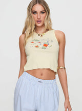 Music In The Park Tank Top Cream