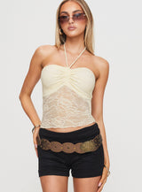 Luciella Lace Top Cream