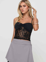 Halls Lace Top Black