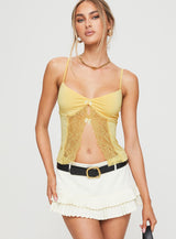 Marcio Lace Top Yellow