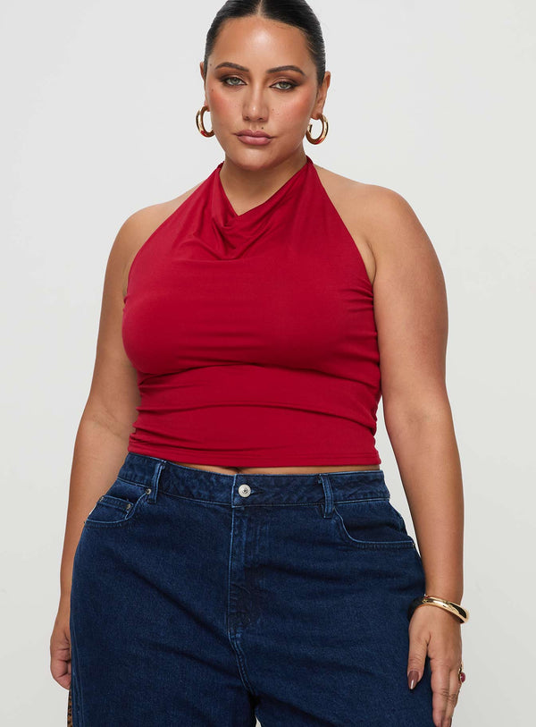 Imposter Top Cherry Red Curve