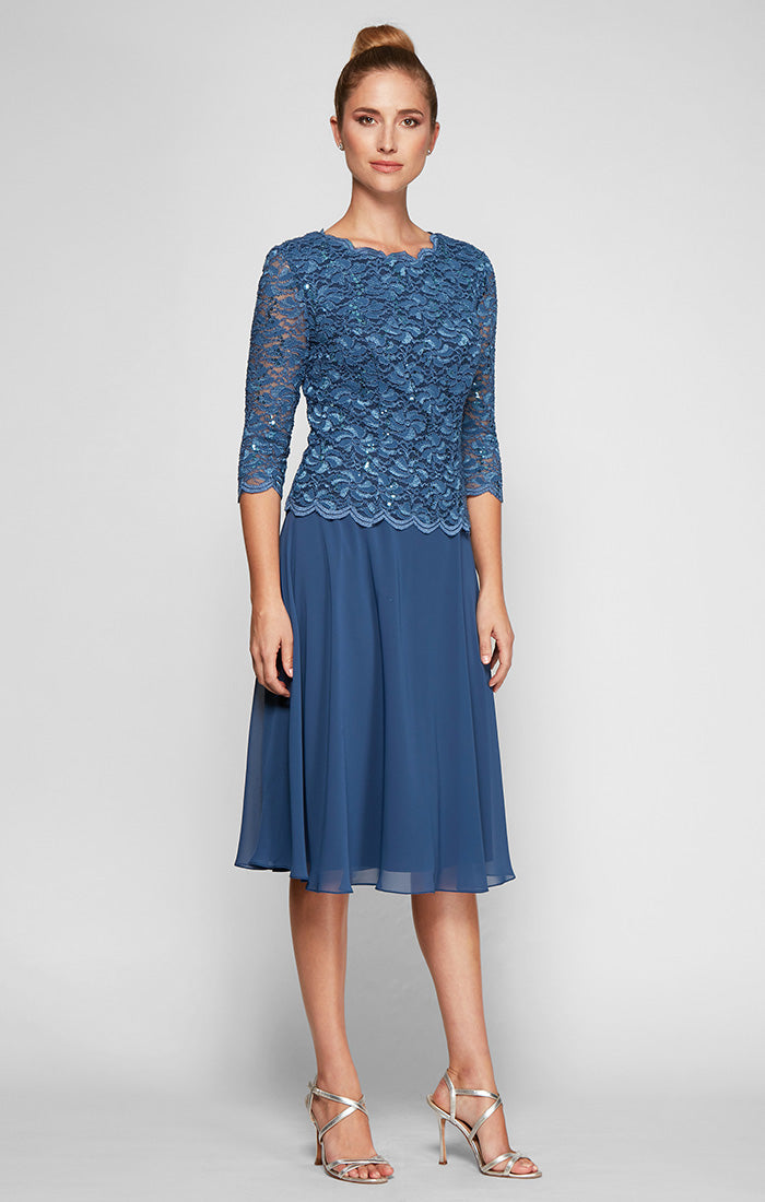 Petite Bella Sequin Lace Dress
