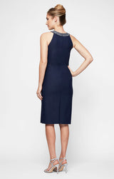 Arabella Sheath Halter Contour Dress