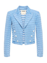 Dolly Striped Denim Blazer