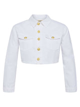 Genevie Cropped Denim Jacket