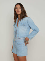 Koda Cropped Chambray Jacket