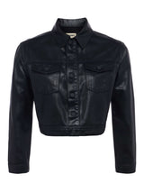 Koda Coated Cropped Denim Jacket