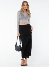 Palasades Long Sleeve Top Silver