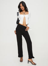 Mani Top Long Sleeve White