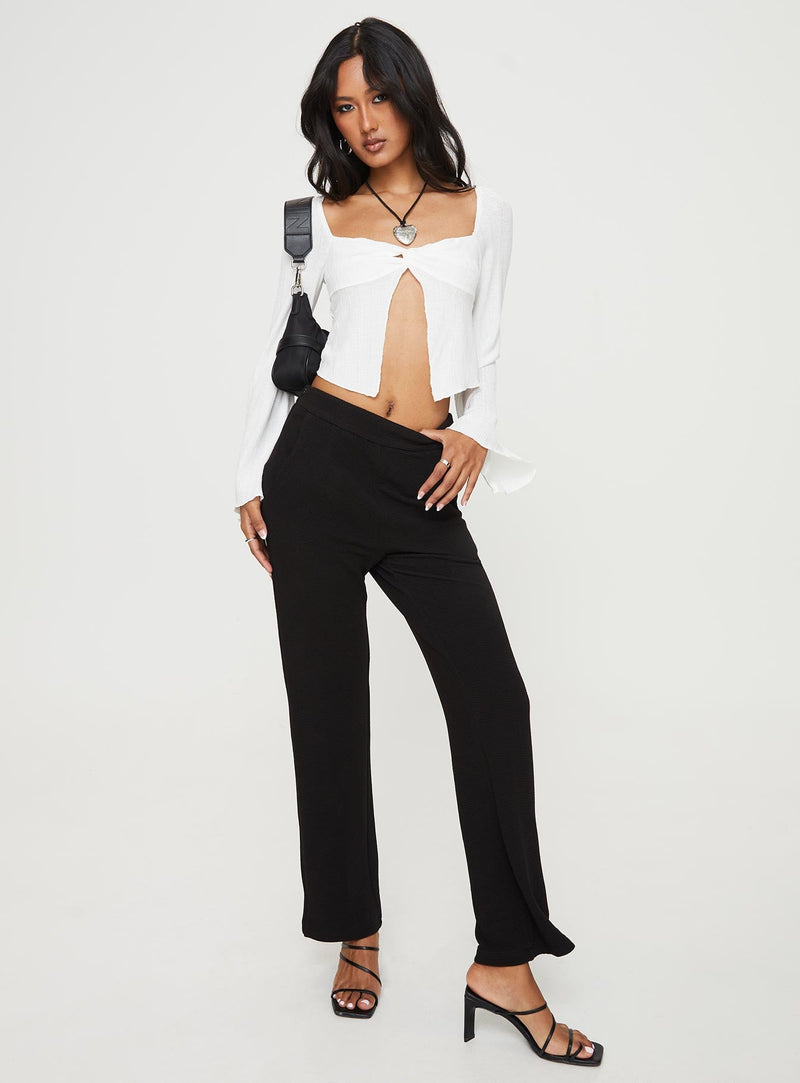 Mani Top Long Sleeve White