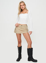 Talgada Long Sleeve Top White