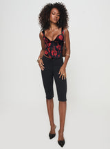 Alarice Top Black / Red