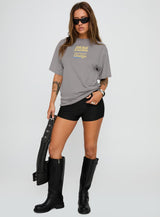 Dodge Racer Oversized Graphic Tee Grey