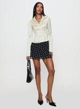 Miravella Long Sleeve Top Cream
