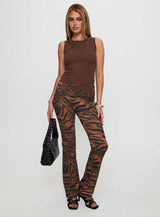 Morganah Aysmmetrical Top Brown