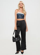 Graysona Strapless Top Navy