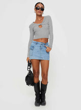Morelli Long Sleeve Top Grey